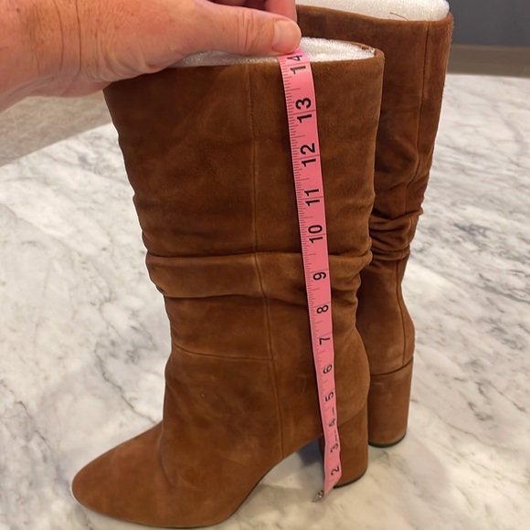 Banana Republic Midshaft Slouch Boots Grey leather boots Black leather boots tall Slouched boots